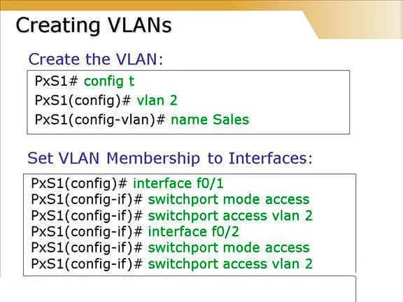 Creación de una VLAN en Cisco